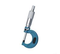 Micrometro meccanico esterno, 0,01 mm, calibro di precisione con scala incisa, punta in lega, arresto a cricchetto, per lavorazione di metalli e laboratorio (A)
