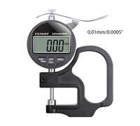 Micrometro, Misuratore di spessore elettronico 0,01/0,001 mm Schermo LCD da 12,7 mm Misuratore di spessore digitale Micrometro Strumento di misurazione(0.01mm)