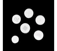 Micrometro oculare for misurazioni microscopiche di precisione - Piastra scala di calibrazione for analisi metallografiche(24mm//0.2mm//50 Circles)