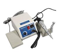 Micromotore da laboratorio, N10 levigatura micro motore con staffa e pedale, 65 W micro motore elettrico 0-35000rpm/min per lucidatura protesi dentarie giada vetro nail art