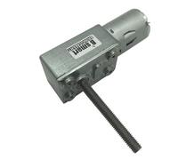 Micromotore elettrico con albero a vite da 50 mm JGY370 DC 12 V 24 V, motore con riduttore a vite senza fine, 6-150 giri/min, elettrodomestico personalizzato(Package P,6V 90rpm)