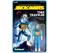 Super7 Reaction+ Micronauts Time Traveler (blu traslucido) - Action figure Micronauts da 10,2 cm con accessori - Classici oggetti da collezione fantascientifici e giocattoli retrò