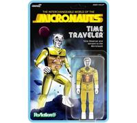 Super7 Reaction+ Micronauts Time Traveller (giallo traslucido) - Action figure Micronauts da 10,2 cm con accessori - Classici cartoni animati da collezione e giocattoli retrò
