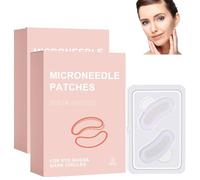 Microneedle - Cuscinetti per occhi con collage, anti-rughe, con acido ialuronico dissolvente, anti-rughe, linee sottili, tonificanti e lifting, per gli occhi contro le rughe degli occhi (2 scatole)