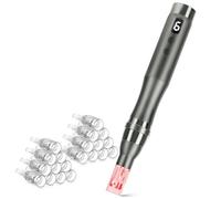 Microneedle Derma Roller Pen Microneedling Roller 0,25 mm Rullo per dermoabrasione per la pelle del viso, rullo micro ago Microneedle da 0,25 mm per uomini e donne uso domestico