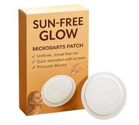 Microneedle Patch - 7 Piece Sunless Tan Hydration Stickers | Deep Moisture Radiance Boosting Skin Care Patches Streak Free for Healthy, Complexion, Travel, Home Use