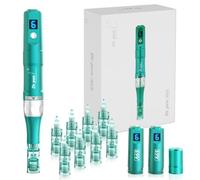 Microneedling, Derma Roller professionale A8S Wireless Derma Roller Pen con 8 aghi di ricambio a 16 pin 36 pin, 6 livelli di velocità 0,25-2,5 mm regolabili