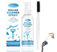 Microneedling Pen, Roller con funzione spray e spazzola per la pulizia dei capelli neri di maiale, Microneedling, set di micro needling, spray per una pulizia affidabile, 100 ml