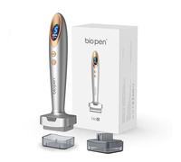 Microneedling Stamp Bio 6 - Derma Stamp Professionale 4 in 1 con Microneedling, EMS, Terapia Luce Rossa/Blu, Massaggio Vibrante- Ringiovanimento Viso, Anti-Età, Crescita Capelli