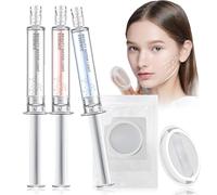 Microneedling Viso Set, Micro Infusion System, Kit per Infusione di Bellezza, Cerotto con Microaghi + Siero idratante per il Visos, Siero Viso Coreano, Ridurre Rughe Rassodare Pelle, Serum 3 * 10ml