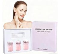 Microneedling Viso Set, Micro Infusion System, Microneedling, Incluso Needle 1 Pezzo, 3 Fiale di Siero da 5 Ml, Ridurre le Rughe e Rassodare la Pelle