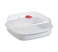 Microonde a vapore vegetale, cesto a vapore cucina cucina quadrata | di riscaldamento a microonde con coperchio | per verdure stufati di riso verdure pasti per alimenti per bambini
