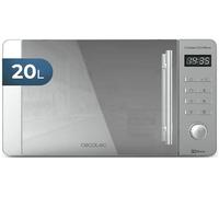 MICROONDE CECOTEC 20L Proclean 5020 Mirror, capacità 20 l, potenza microonde max 700 W, 5 livelli di potenza, Argento