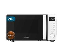 Cecotec Microonde con Grill ProClean 5105 White. 700 W, 20 L, Tecnologia 3DWave, Grill, 5 Livelli Potenza, Timer 30 min, Scongelamento, Display con Orologio, Gratinatura Perfetta