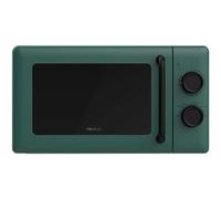 Cecotec Microonde Meccanico da 20 Litri Proclean 3010 Green. 700 W, 6 Livelli Di Potenza, Modalità Sbrinamento, Segnale Di Fine Cottura, Lampada Interna, Timer Fino A 30 Minuti, Design Verde