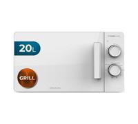 Cecotec Proclean 3120 Flatbed Microondas sin Plato - 700W - Capacidad de 20L - Grill de 800W - Tecnologia 3Dwave Envolvente - Revestimiento Ceramico - Temporizador de 30min - Elegante - Color Blanco
