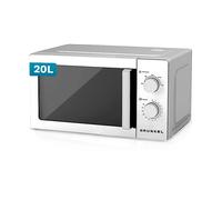 MICROONDE COMBINATO GRUNKEL MW-20INOX, capacità 20 l, potenza microonde max 700 W, 5 livelli di potenza, Argento, Nero