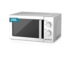 MICROONDE COMBINATO GRUNKEL MW-20INOX, capacità 20 l, potenza microonde max 700 W, 5 livelli di potenza, Argento, Nero