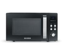 Microonde combinato SEVERIN MW 7752, capacità 25 l, potenza microonde max 900 W, Funzione grill, Potenza grill 1950 W, 10 livelli di potenza, Nero, Acciaio inox