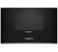 Siemens BE732R1B1 iQ700 Microonde da incasso, nero, cookControl10, programmi automatici, humidClean Plus, pulizia degli interni, tecnologia inverter a microonde, display TFT full touch