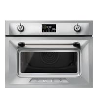 Microonde compatto con forno Smeg, Inox - SO4902M1X