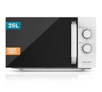 Microonde con griglia da 25 litri, 850 W + 1000 W Grill, 5 livelli di potenza, 3 modalità combinate, timer 30 min