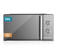 Microonde con grill Grunkel MWG-20Specchio da 20 litri e 700 W con funzione grill 800 W. Timer 35 minuti 5 livelli di potenza e 3 modalità combi. Finitura frontale a specchio