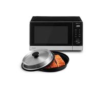 MICROONDE + GRILL PANASONIC NN-GD38QSEPG, capacità 29 l, potenza microonde max 1000 W, Funzione grill, Potenza grill 1000 W, 10 livelli di potenza, Funzione vapore, Nero, Argento