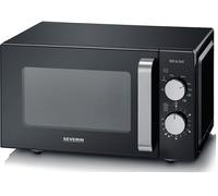 MICROONDE + GRILL SEVERIN Microonde, grill, base piatta in vetro, 20L - MW77, capacità 20 l, potenza microonde max 800 W, Funzione Potenza grill 1000 9 livelli di potenza, Nero / Argento