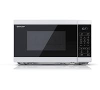 MICROONDE + GRILL SHARP YC-MG02E-W, capacità 20 l, potenza microonde max 800 W, Funzione grill, Potenza grill 1000 W, 11 livelli di potenza, Bianco