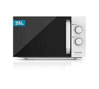 Microonde senza griglia base da 25 litri, 850 W di potenza Semplice, timer 30 min. 5 potenze e sbrinamento. Facile da usare