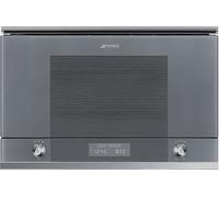 MICROONDE INCASSO SMEG MP122S1, capacità 22 l, potenza microonde max 850 W, Funzione grill, Potenza grill 1250 W, Argento