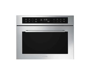 MICROONDE INCASSO SMEG SF4400MCX1 Combinato Compatto 45 cm, capacità 44 l, potenza microonde max 900 W, Funzione grill, Potenza grill 1750 W, 5 livelli di potenza, Acciaio inox