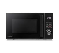 Microonde MEDION con grill (20 litri, potenza microonde 800 watt e grill 1000 watt, 9 programmi automatici, 5 livelli di potenza, timer 95 minuti, piatto rotante, funzione scongelamento, MD12021) nero