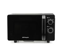 Microonde Orbegozo MI 2061 CE, 20 litri, 700 W, senza giradischi, adatto per piatti quadrati, 5 livelli di potenza, nero.
