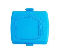Microonde Sandwich Maker | Silicone, 16 x 16,5 x 3 cm, Blu/Red/Arancione | Toaster Grill per Breakfast Snacks | Multi-Function Baking Tray For Grilled Cheese