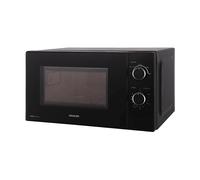 Sencor Forno a Microonde Piccolo, EasyClean, 20L - Microonde Rapido 700W, 5 Livelli di Potenza, Piatto rotante 25.5cm, Timer fino a 35min, Funzione di Scongelamento igienico - Nero