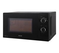 Sencor Forno a Microonde Piccolo, EasyClean, 20L - Microonde Rapido 700W, 5 Livelli di Potenza, Piatto rotante 25.5cm, Timer fino a 35min, Funzione di Scongelamento igienico - Nero