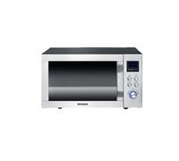 SEVERIN Microonde 3 in 1 con base in vetro MW 7777 argento