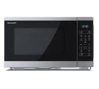 MICROONDE SHARP YC-MS252AE-S, capacità 25 l, potenza microonde max 900 W, 11 livelli di potenza, Argento, Nero