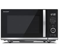 MICROONDE SHARP YC-QS204AE-B, capacità 20 l, potenza microonde max 800 W, 10 livelli di potenza, Nero, Acciaio inox