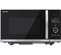Microonde SHARP YC-QS254AE-B, capacità 25 l, potenza microonde max 900 W, 10 livelli di potenza, Nero, Acciaio inox