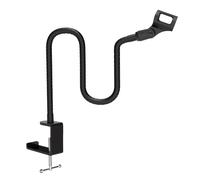Microphone Desk Stand, Rotatable Mics Mount, 18.78 Inches Long Flexible, Clamp on Gooseneck Microphone Stand for Podcast, Singing, Live Streaming, Game Playing, Meeting, Remote Learning