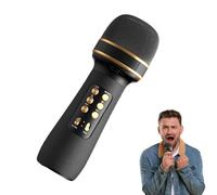 Microphone for Singing, Portable Cordless Mic Speaker, All-in-1 Wireless with LED Lights, Parties, Family Gatherings & Entertainment