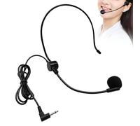 Microphone Headset | Wired Rotating Noise-Canceling Voice Amplifier | 3.5mm