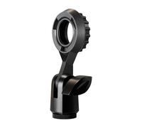 Microphone Holder - 10x4x4 Cm Metal Shockproof Adjustable Grip Desk Audio Mount Stand, Secure Non Slip Clamp Base | Recording Streaming Podcast Equipment For Home Office Studio Travel Setup