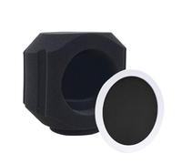 Microphone Isolation Shield - Microphone Windscreen | Microphones Isolation Shield | Sound-Absorbing Windshield With Filter | Portable Soundproof Cover For Podcasting, Singing Rapping & Studio Use