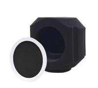 Microphone Isolation Shield - Sound Absorbing Cover With Filter, Portable Noise Riducing Soundproof Ball, Black Sponge Studio Gear - For Broadcasting Music Production Singing Podcasting