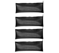 Microphone Pouch - 4X PU Leather Storage Bags With Zipper, Shockproof Dustproof Microphone Covers | Portable Stage Studio Travel Cases For Daily Storage, Live Performances, Parties