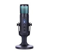 Microphone Professional USB Microphone RGB Light Condenser PC Computer Mic Stand for Gaming Video Live Streaming Recording Noise Reduction Suitable for Anchor, Dubbing Studio, Recording, st